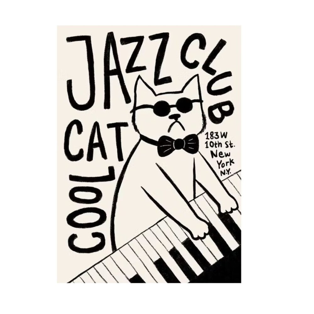 Cool Cat Jazz Club Poster 165